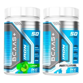 Aminoácidos Bcaas  Glutamina Iron Fit 1kg Cu 2 Piezas                                                                                                 