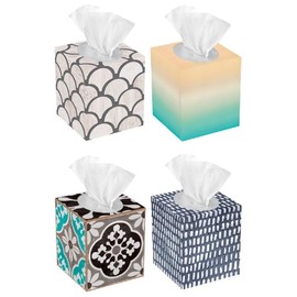 Signature-Ultra Soft 3-Ply Facial Tissues, Upright Box, 84 Tissues/Box, Pack of 4 (336 Total), Unscented & FSC Certified