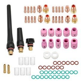 81PCS TIG Welding Torch Accessory Kit for WP-17 / WP-18 / WP-26 Fit for Welding Carbon Steel and Low-Alloy Steel