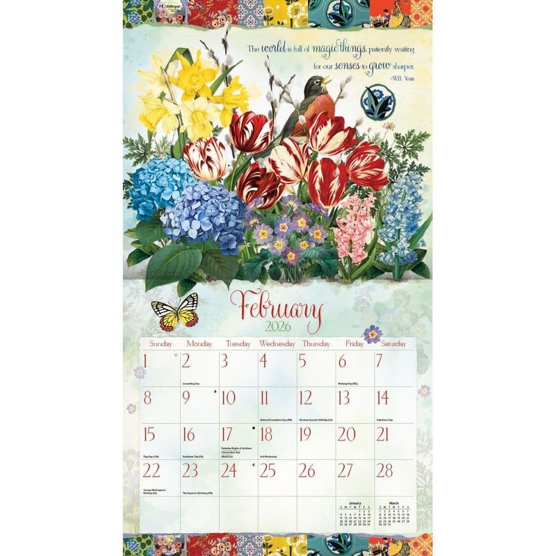 Lang Companies, Garden Botanicals 2026 Wall Calendar by Barbara Anderson,