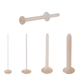 Luxe Modz 2PCS 20G Skin Color Glass Retainer Earrings Cartilage Labret Flat Back Tragus Retainer Nose Rings Ear Helix Piercing 12mm