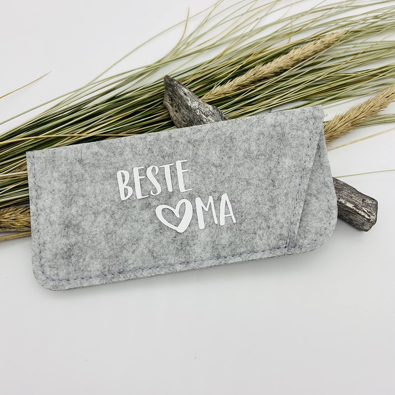 NeLi Glasses Case – Best Grandma – Felt Gift Idea,