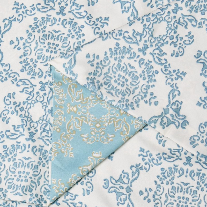 Home Soft Things Mystic Valance Set, Teal/Turquoise, 60" x 18",
