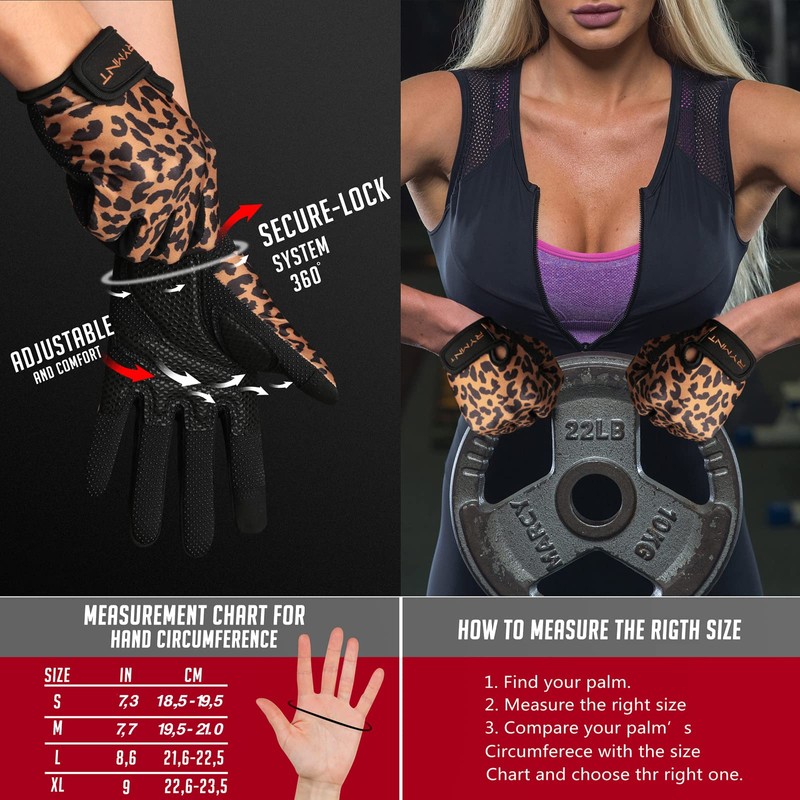 ZEROFIRE Full Finger Workout Gloves for Women - Weight Lifting