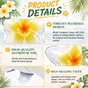 6 Pack 20" Plumeria Balloons Hawaiian Tropical Foil,Plumeria