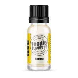 Foodie Flavours Natural Banana Flavouring, High Strength - 15ml
