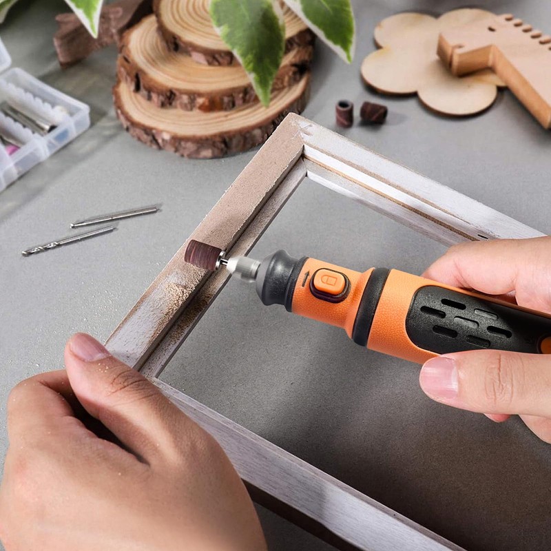 8V Cordless Rotary Tool Kit, 5-Speed rechargeable Kit, USB Charging