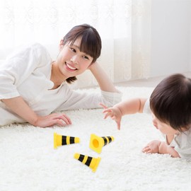 50pcs Roadblock Simulation Props Learning Toys for 4+ Year Olds Cognition Toys Traffic Sign Toys for Kids Road Sign Toy Kids Birthday Mini Cones Street Sign Toy Counting Cones