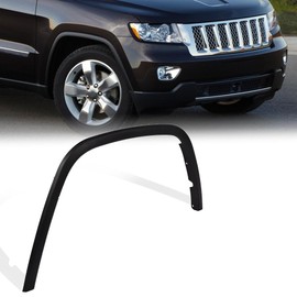 CNNELL Front Right Factory Style Fender Flare Compatible with Jeep Grand Cherokee 2011-2016, Fender Molding Wheel Arch Trim CH1291106, 1MP38RXFAE
