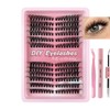Cluster Lashes Lash Extension D Curl 40D 216Pcs Lash Clusters