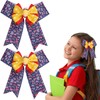 HIFANMM 2Pcs School Bow Hair Clips for Girls 3D Pencil