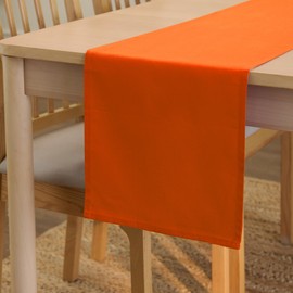 Encasa Homes Camino de mesa de 13 x 48 pulgadas de largo, tela de lona de algodón, color liso, lavable a máquina y duradero