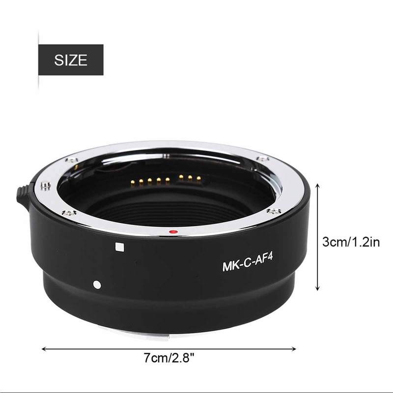 Meike MK‑C‑AF4 Auto Focus Adapter Ring for Mount Cameras to