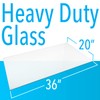20" x 36" Tempered Glass Desk Mat to Protect Your