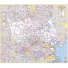 Harris County Thoroughfares 46" × 40" ZIP Codes Laminated Wall
