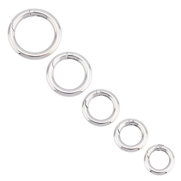 UNICRAFTALE Pack of 5 Carabiner Rings 304 Stainless Steel Snap