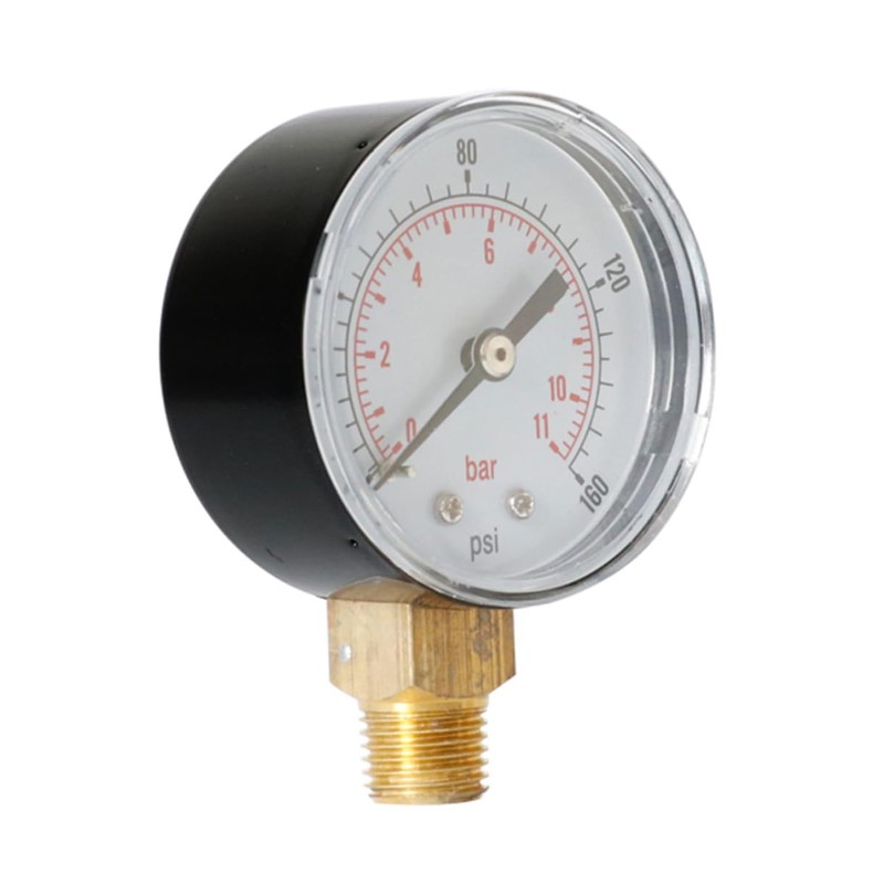 TEHAUX 2pcs Psi Pressure Gauge High Precision Npt Design for