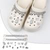 18PCS Crocs Charms Bling, Sparkly Accessories with Rhinestone Decorations, Crystal