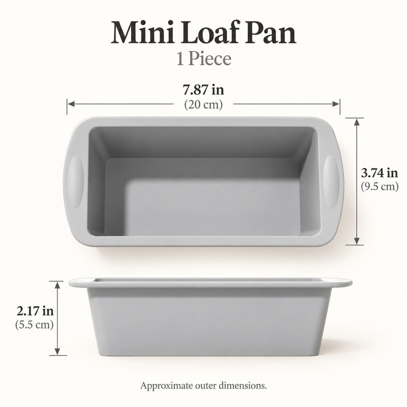 Silicone Baking Molds NonStick Rectangle Cake Pans Mini Loaf Pan