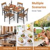 Zevemomo 5-Piece Dining Table Set, Dining Table Set for 4,