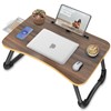 Zapuno Foldable Laptop Bed Table Multi-Function Lap Bed Tray Table