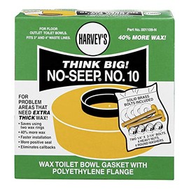 Harveys Toilet Bowl Gasket with Wax & Flange Polyethylene