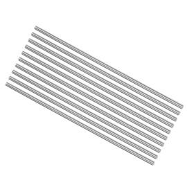 uxcell 10pcs Round Steel Metal Rods, 3mm x 150mm High Speed Steel (HSS) Lathe Bar Stock Tool, for Shaft Gear Drill Lathes Boring Machine Turning Miniature DIY Craft