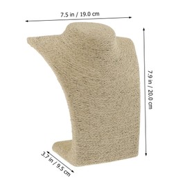 CAXUSD Necklace Display Rack Jewelry Pendant Chain Holder Freestanding Neck Stand Organizer for Necklaces Chokers and Pendants Stylish Jewelry Portrait Stand for Home Retail Use