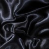 NTBED Silky Satin Comforter Set Queen Black, Soft Lightweight Microfiber