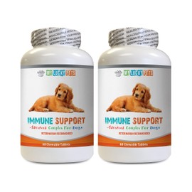 MY LUCKY PETS LLC MY LUCKY PETS LLC Dog Immune System - Dog Immune Support - Overall Health and Wellness Boost - ANTIOXIDANT - Liver Health - Turmeric Chews for Dogs - 2 Bottles (120 Treats)