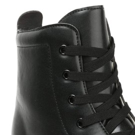 Womens Roller Skates Light Up Wheels, Artificial Leather Adjustable Double Row 4 Wheels Black Roller Skates Shiny Roller Skates Outdoor