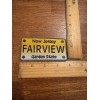 Patch Collection FAIRVIEW - New Jersey State License Plate Patch