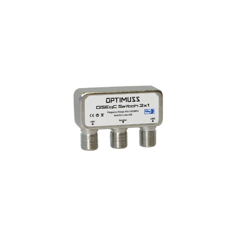 Edision OptimusS DiSEqC Schalter 2/1 DiSEqC 2.0 Satellite Switch, 2
