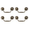 SUPERFINDINGS 4 Sets 3.6inch Vintage Bail Pull Handles Antique Bronze