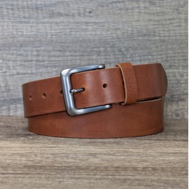 Ashford Ridge Italian Full Grain Leather 38mm Belt Made in England - Cannella Small