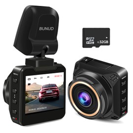 2k Dash Cam Front, Dash Camera for Cars with 32G SD Card, Car Camera with Night Vision, Mini Dashcam with 170° Wide Angle, G-Sensor, Loop Recording, WDR, 24H Parking Mode