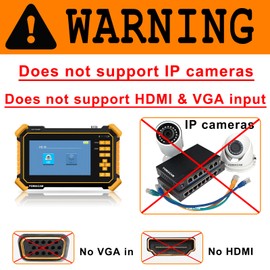 CCTV Tester Monitor HD-2900 4.3" TFT LCD Screen 4K 8MP CVI TVI AHD CVBS Analog Video HD Coaxial Camera Tester Built-in 4000mAh Battery DC12V Output Power