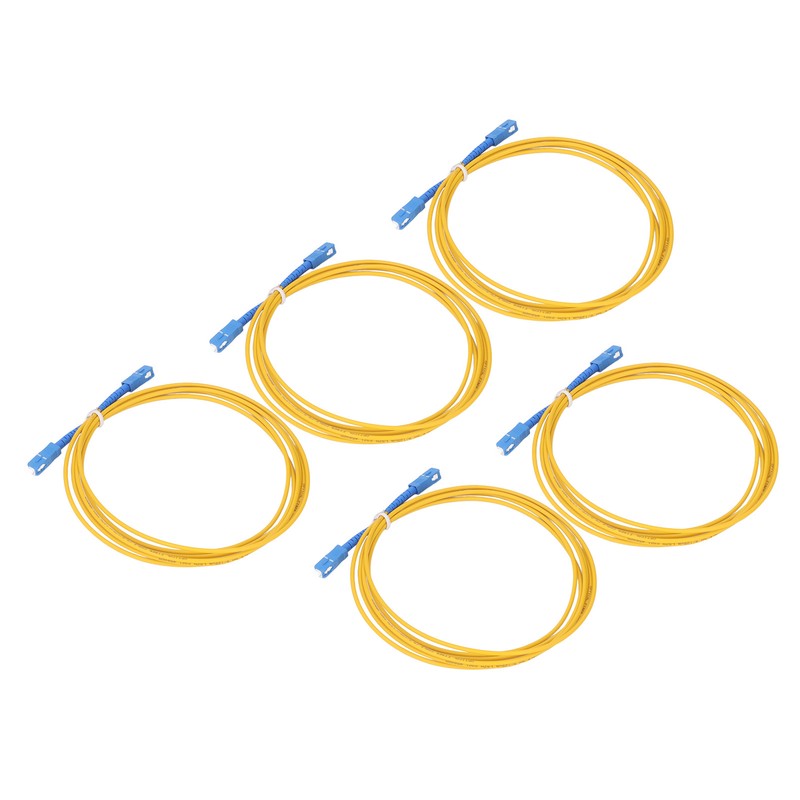 5PCS Optical Fiber Extension Cable Single Mode LSZH Sheath Fiber