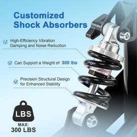 BlessReach Knee Scooter for Adults for Foot Injuries, 8'' Rubber Wheels