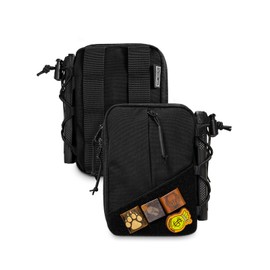 TACTICAL_GEEK Block E Series EDC Pouch Compact Belt Bag, Multi-Purpose Molle EDC Bag Gadget Organiser, Multi-Purpose Molle Tool Pouch for Multitools, Nylon Everyday Tool Organiser Bag, E4.0 Black