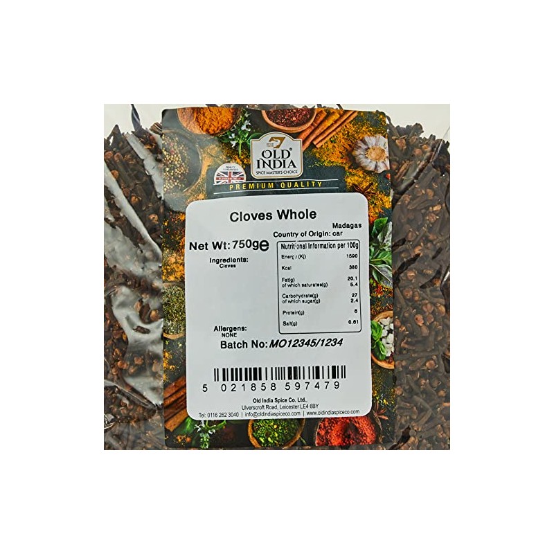 Old India Cloves Whole 750g