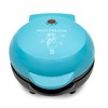 Nostalgia MyMini Personal Electric Snowman Waffle Maker, 5-Inch Cooking Surface,