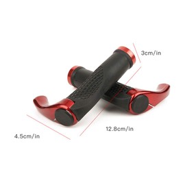 Keenso Absorption Ergonomic Bicycle Handle, Bicycle Handlebar Cover Mountain Bike Road Bike Lock on Handle Handlebar Grip Kit (Red) Bicycle and Spare Parts