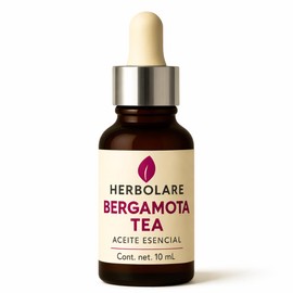 Herbolare Bergamota Tea 10 ml – Mezcla de Aceites Esenciales 100% Puros con Bergamota, Menta, Limón y Pachuli – Claridad Mental y Conexión Emocional - Aromaterapia Energizante