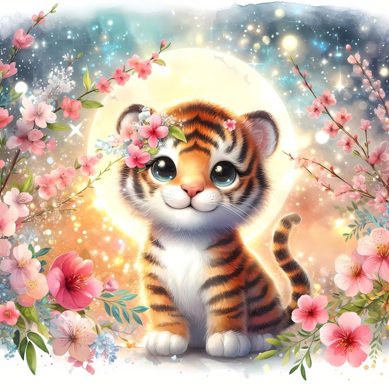 Baby Room Wall Art Prints; Tigers Nursery Décor; Kids Room