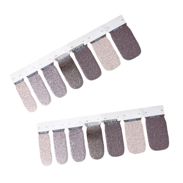 WOONEKY 3sheets Glitter Nail Art Stickers for Women Shiny Nail