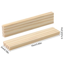Pack of 100 Craft Wood Blocks, 100 x 20 x 7 mm Wooden Building Blocks Craft Blocks Wooden Strips Wooden Sticks Craft Wood for DIY Projects and Decoration