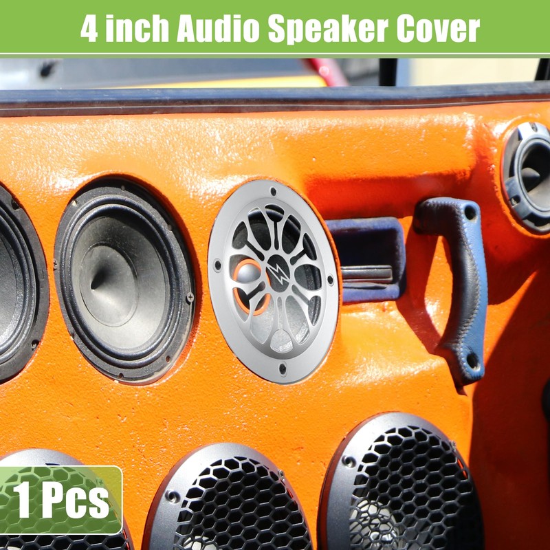 A ABSOPRO 4" Car Speaker Grille Cover Round with Screws