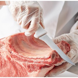 Soro Essentials- 5" High Carbon Steel Boning Knife Narrow and Flexible Blade with White Handle- Boning Knife for Meat Cutting Butcher's Boning Knife for Fish Meat Trimming Knife for Kitchen Restaurant