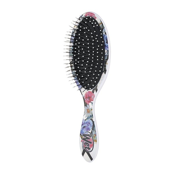 Wet Brush Original Detangler Hair Brush - Exclusive IntelliFlex Bristles - For All Hair Types - For Women, Men - For Wet, Dry Hair, Revelation Daisy Garden/Silver Multi